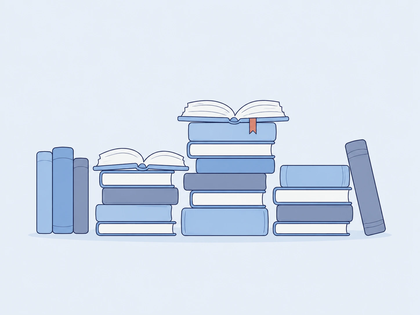 Книжный клуб: люди обсуждают прочитанное за столом с книгами и телефоном с оценками